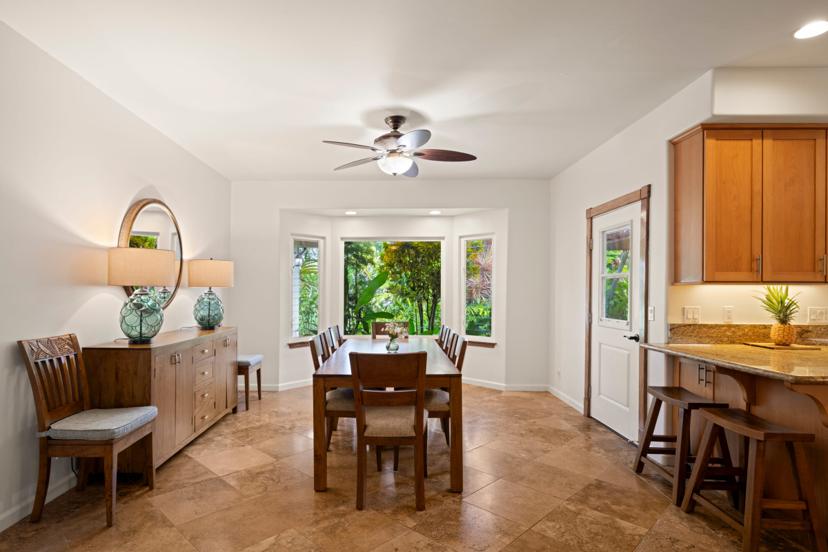 Interior detail of Emmalani Hale luxury Princeville vacation rental