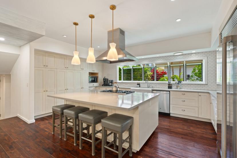 Emmalani Pool House kitchen North Shore Kauai