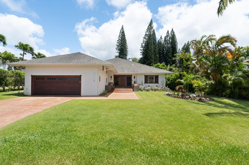 Emmalani Pool House exterior North Shore Kauai