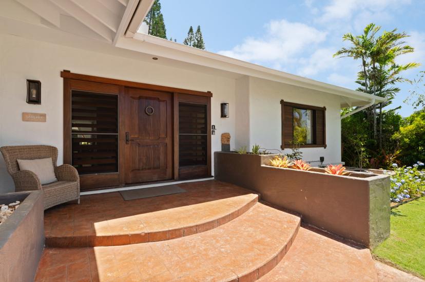 Emmalani Pool House exterior Princeville HI