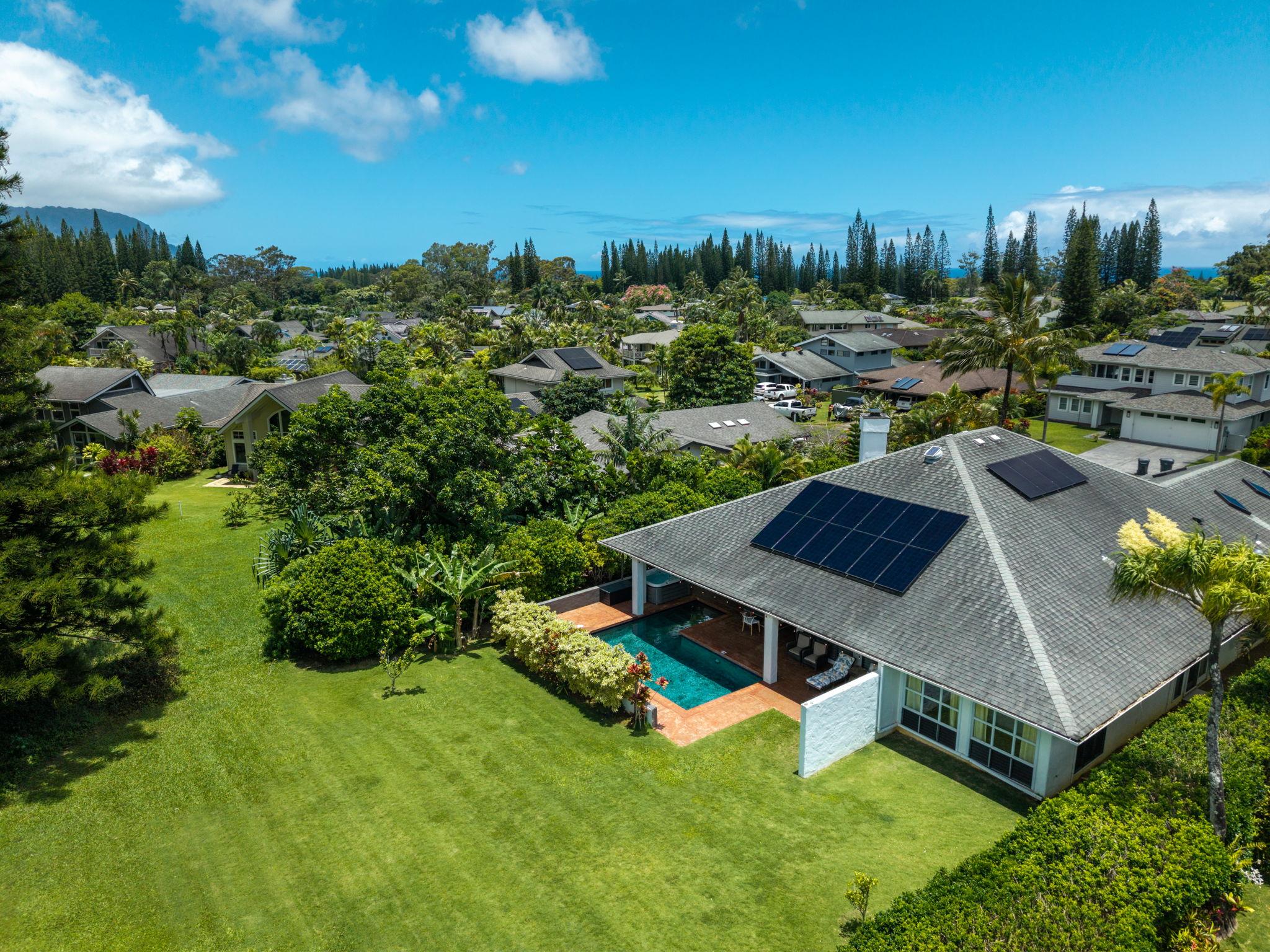 Emmalani Pool House Princeville Kauai, private pool, 5 bedrooms, sleeps 12